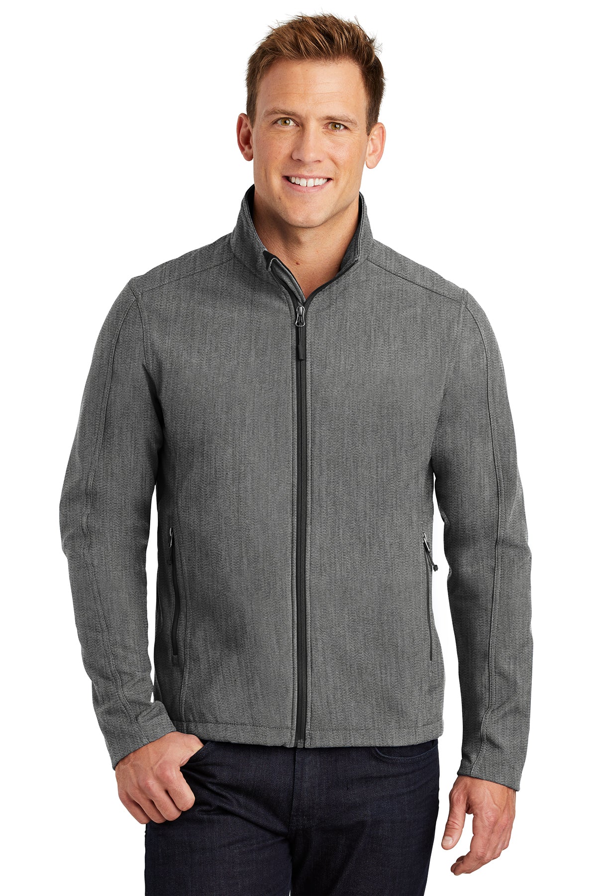 core soft shell jacket pearl grey heather