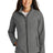 ladies core soft shell jacket pearl grey heather