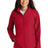 ladies core soft shell jacket rich red