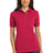 ladies heavyweight cotton pique polo l420 red