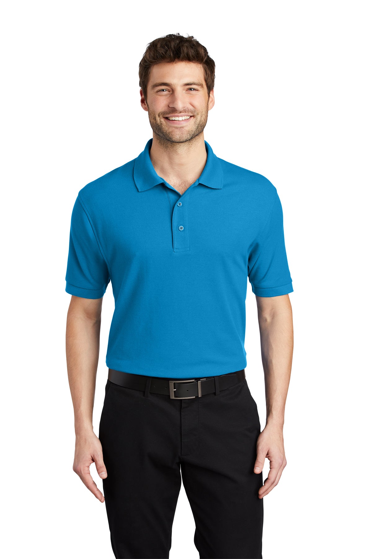 silk touch polo turquoise
