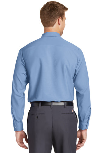 long size long sleeve industrial work shirt petrol blue