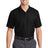 long size short sleeve industrial work shirt black