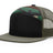 richardson trucker cap hat 7 panel hats black green camo loden