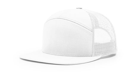 richardson trucker cap hat 7 panel hats white
