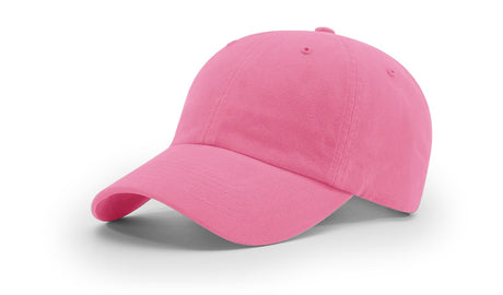 richardson dad hat garment washed twill cap hot pink