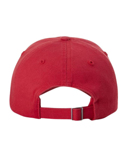 richardson dad hat garment washed twill cap red back
