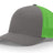 richardson trucker cap hat r-flex hat charcoal neon green