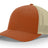 richardson trucker cap hat r-flex hat dark orange khaki