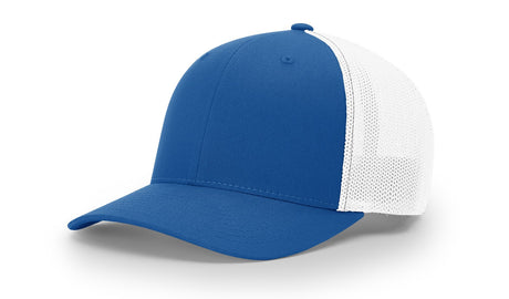 richardson trucker cap hat r-flex hat royal white