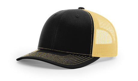 richardson snapback hats trucker cap black vegas gold