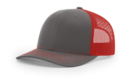 richardson snapback hats trucker cap charcoal red