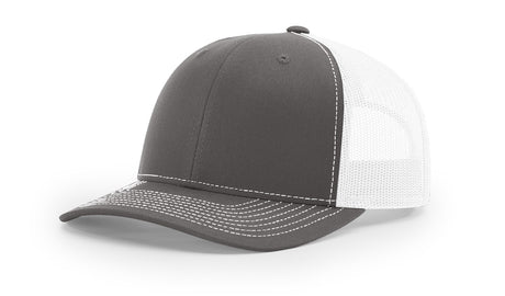 richardson snapback hats trucker cap charcoal white