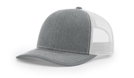 richardson snapback hats trucker cap heather grey light grey
