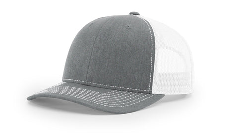 richardson snapback hats trucker cap heather grey white
