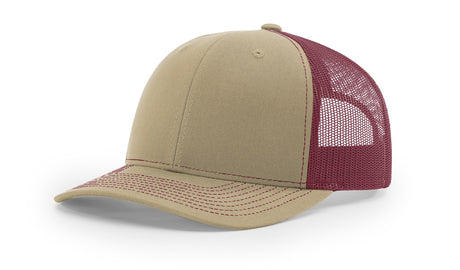 richardson snapback hats trucker cap khaki burgundy
