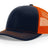 richardson snapback hats trucker cap navy orange
