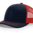 richardson snapback hats trucker cap navy red