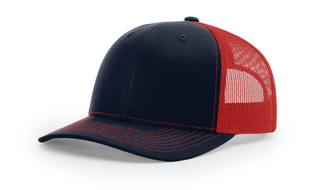 richardson snapback hats trucker cap navy red
