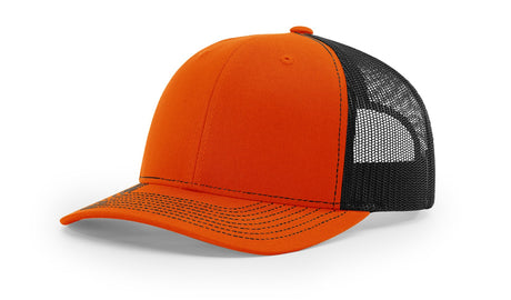 richardson snapback hats trucker cap orange black