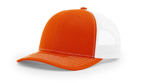 richardson snapback hats trucker cap orange white