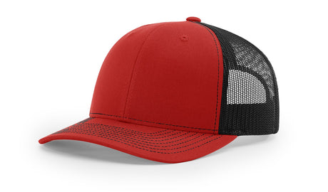 richardson snapback hats trucker cap red black