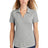 ladies posicharge tri blend wicking polo light grey heather