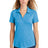 ladies posicharge tri blend wicking polo pond blue heather