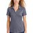 ladies posicharge tri blend wicking polo true navy heather