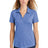 ladies posicharge tri blend wicking polo true royal heather