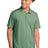 posicharge tri blend wicking polo forest green heather