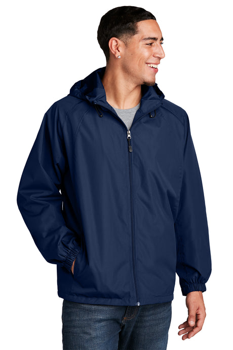 hooded raglan jacket true navy