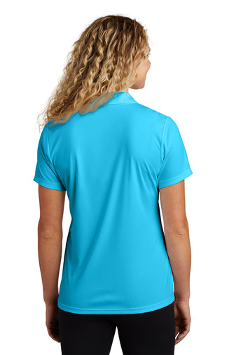 ladies posicharge competitor polo atomic blue