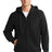 super heavyweight full zip hooded sweatshirt black