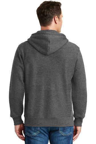 super heavyweight full zip hooded sweatshirt graphite heather