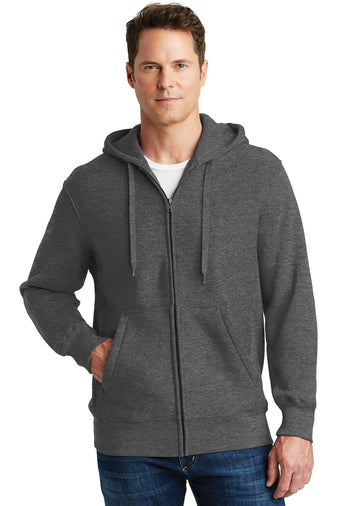 super heavyweight full zip hooded sweatshirt graphite heather