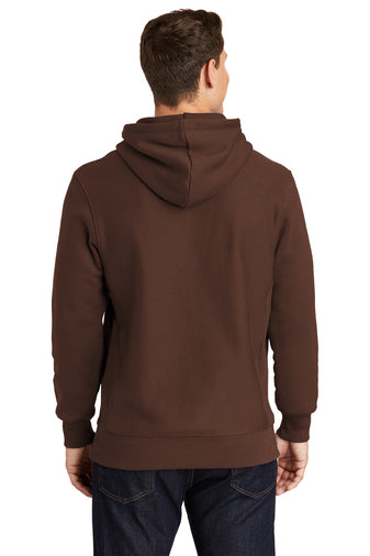 super heavyweight pullover hooded sweatshirt brown