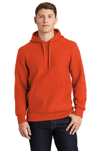 super heavyweight pullover hooded sweatshirt orange
