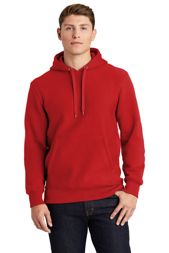 super heavyweight pullover hooded sweatshirt red