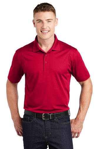 tall micropique sport wick polo deep red
