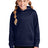 youth sport wick fleece hooded pullover navy