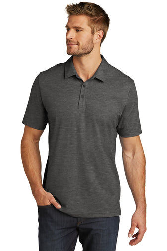 oceanside heather polo black heather