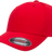 V-Flexfit 6 panel cotton twill cap red