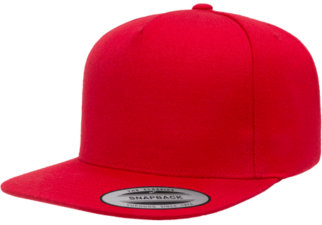 yp classics 5 panel hat snapback hat red