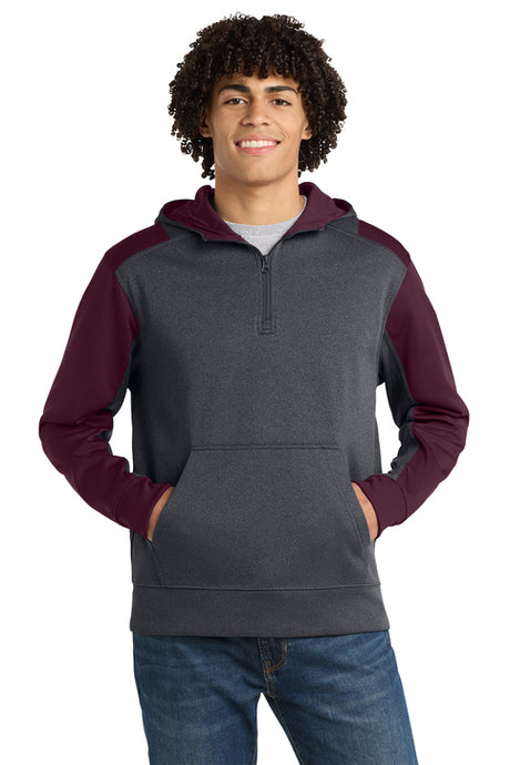 Graphite Heather/ Maroon