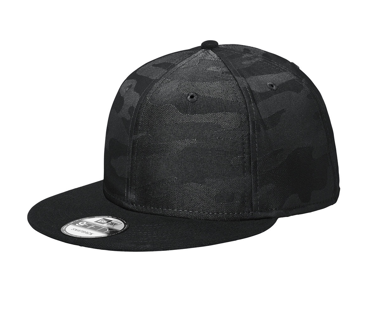 New Era® Camo Flat Bill Snapback Cap NE407