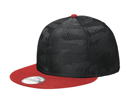 New Era® Camo Flat Bill Snapback Cap NE407