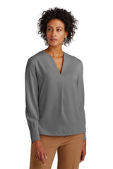 Brooks Brothers® Women’s Open-Neck Satin Blouse BB18009