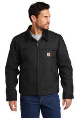 carhartt duck detroit jacket black