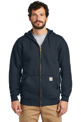 carhartt midweight hooded zip front sweatshirt new navy